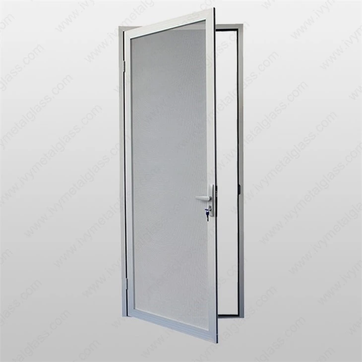 door with mesh